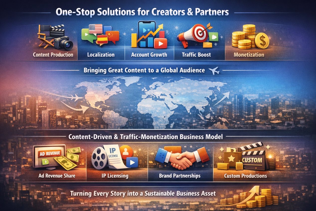 AionMedia one-stop solutions for creators and partners